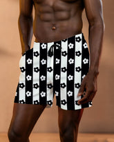Big & Tall Men's Hawaii. Striped Floral Figure Holiday Shorts